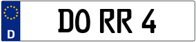 Trailer License Plate